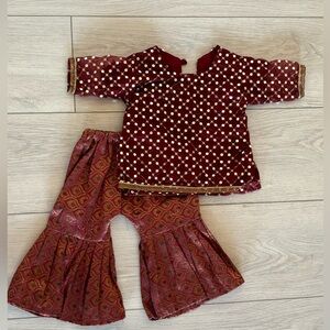 Pakistani Indian outfit sharara dress baby dress